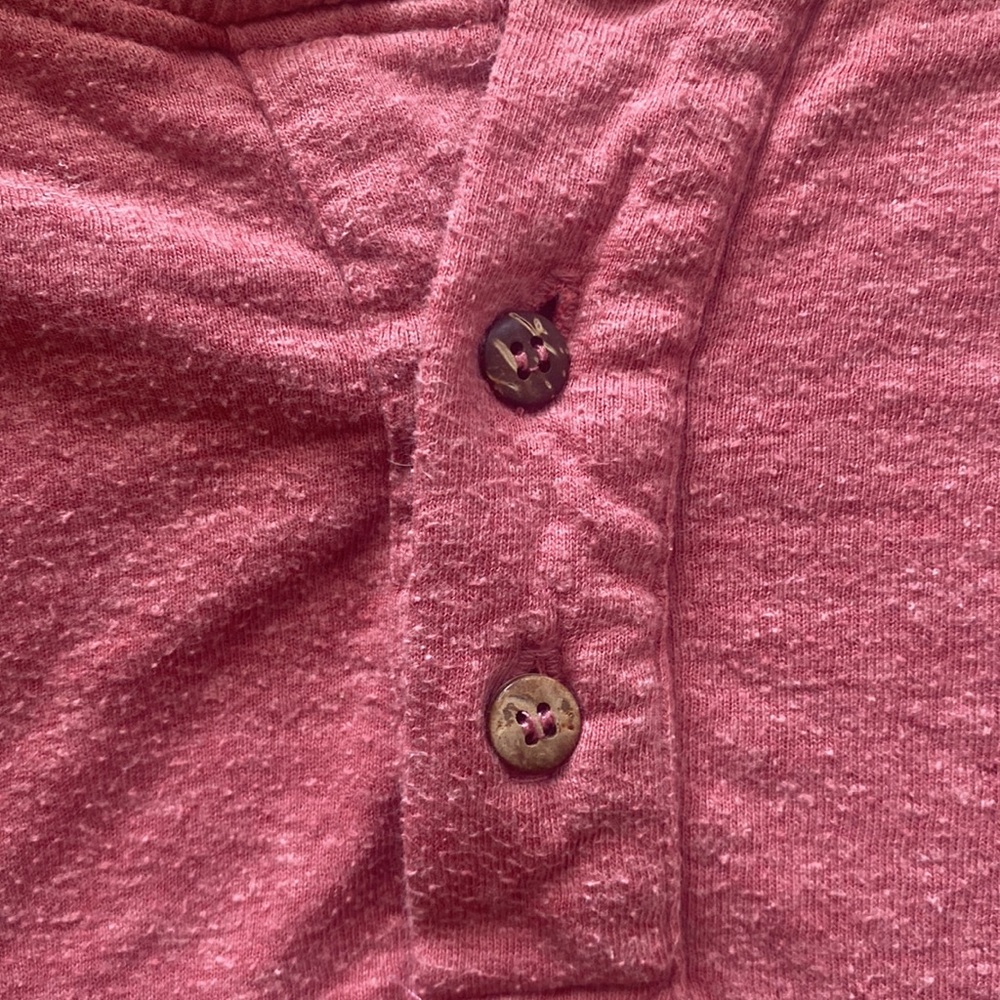 Marine Layer Long Sleeve Button Front Henley Size… - image 6